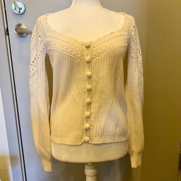 Sezane Sweaters - Sezane Moira Jumper White Size Small